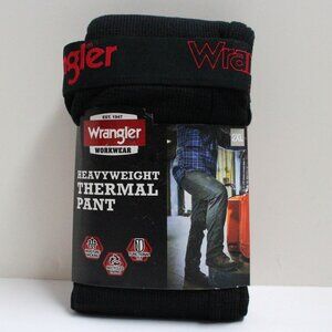 NWT Wrangler Workwear Heavyweight Thermal Pant Size 2XL / 2XG In Black